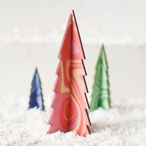Christmas Tree Set, Jewel Swirls