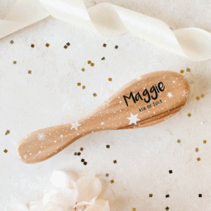 Personalised Star Hairbrush With Natural Bristles