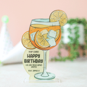 Personalised Cocktail Card, Aperol Spritz