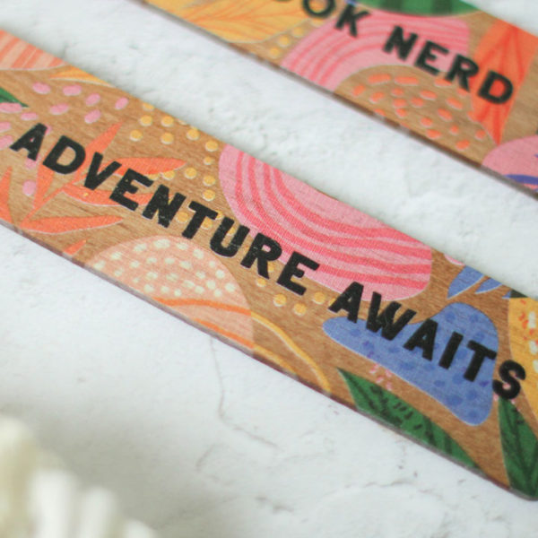 Bright Bookmark, Adventure Awaits, Book Nerd