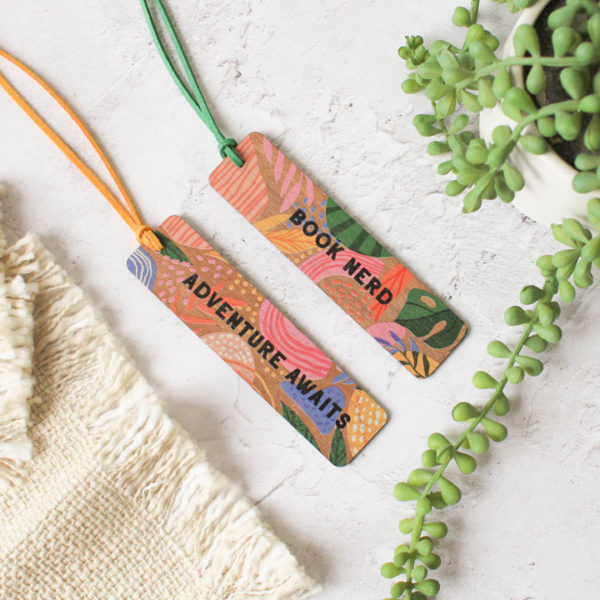 Bright Bookmark, Adventure Awaits, Book Nerd